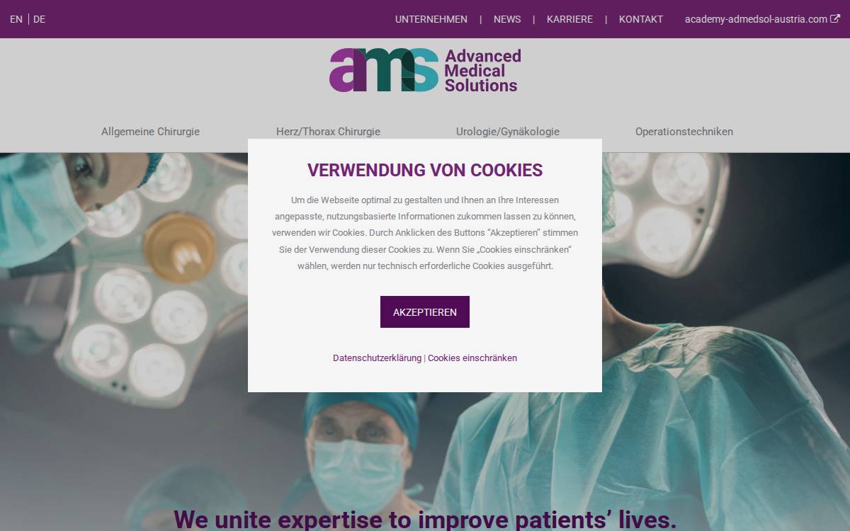 Afs Medical website preview