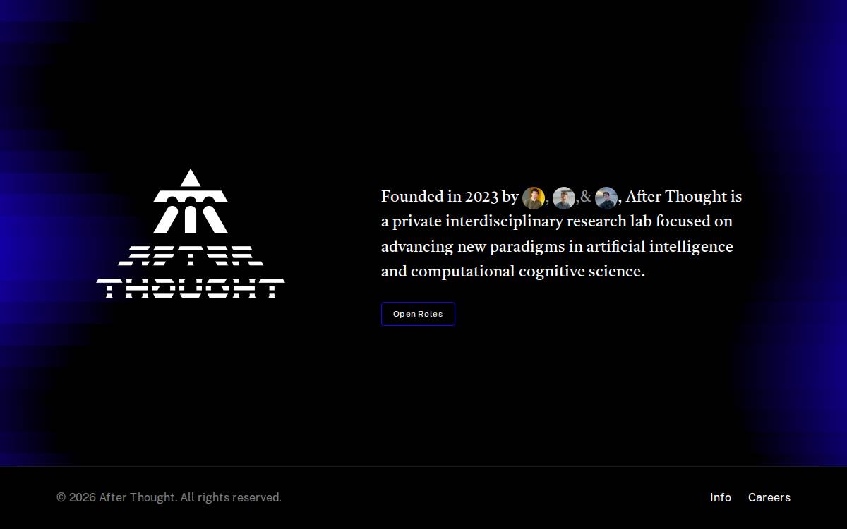 After Thought website preview
