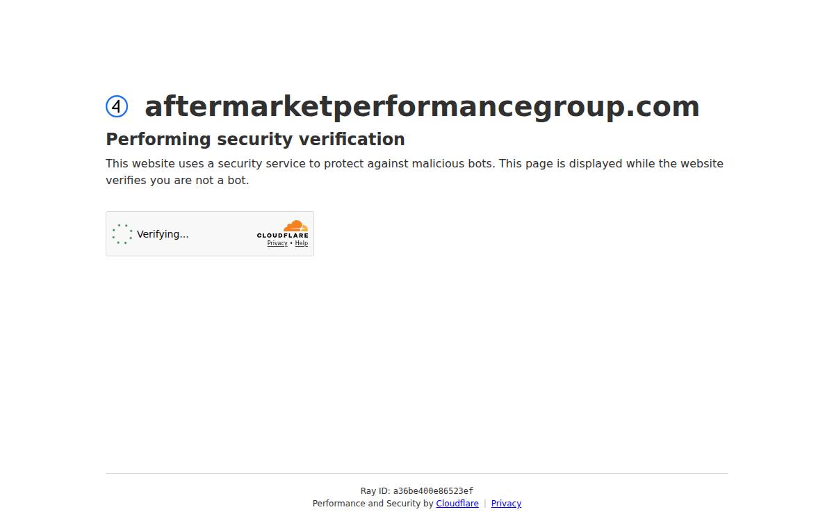 Aftermarket Performance Group website preview
