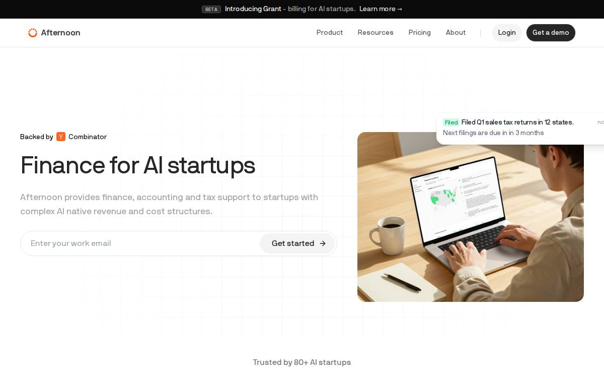 Afternoon.co website preview