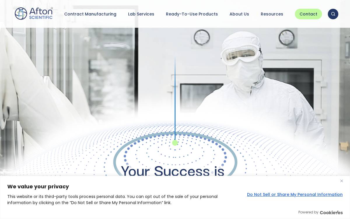 Aftonscientific website preview