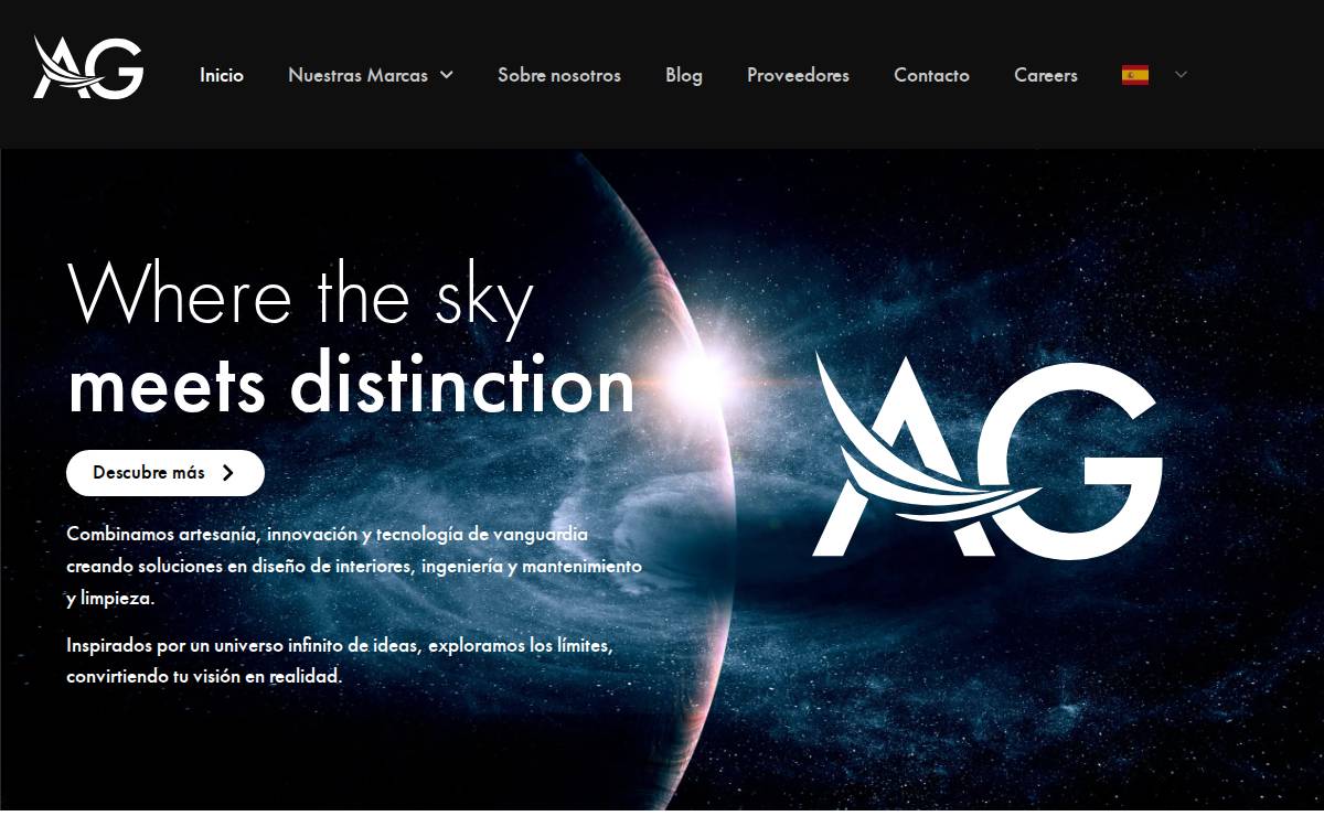 AG Universe website preview