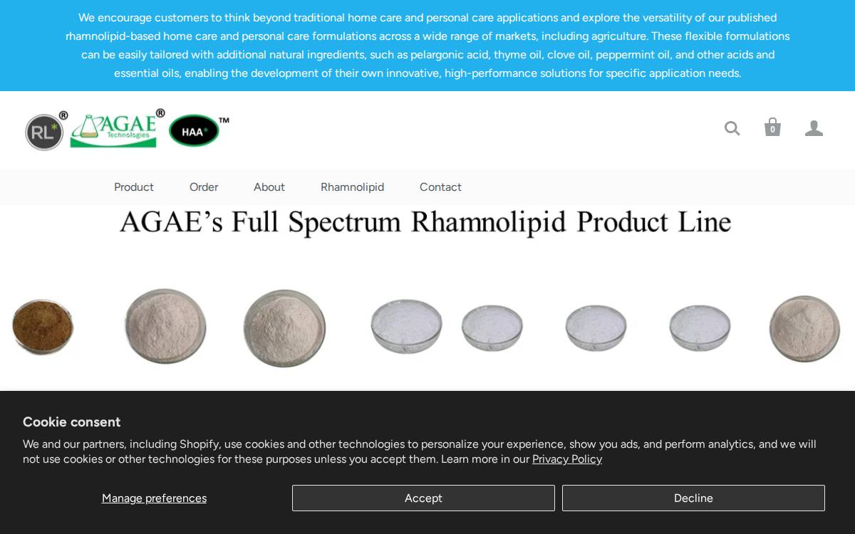 AGAE Technologies website preview
