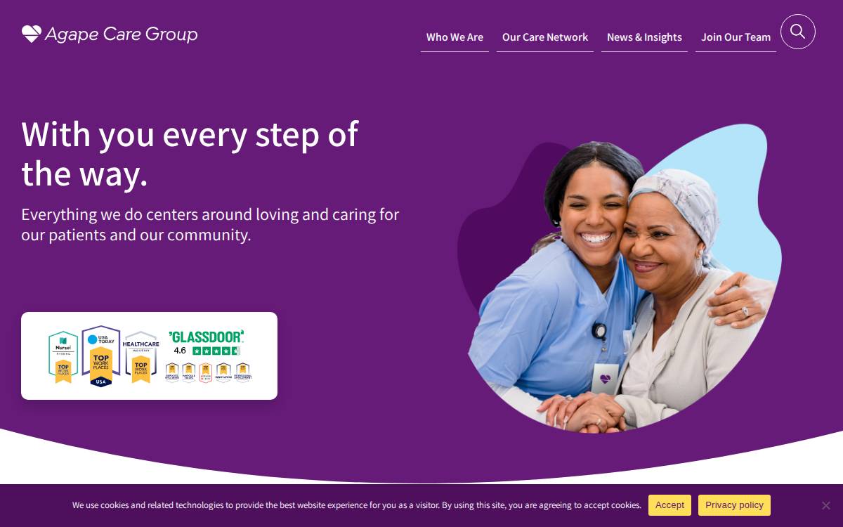 Agape Care Group website preview