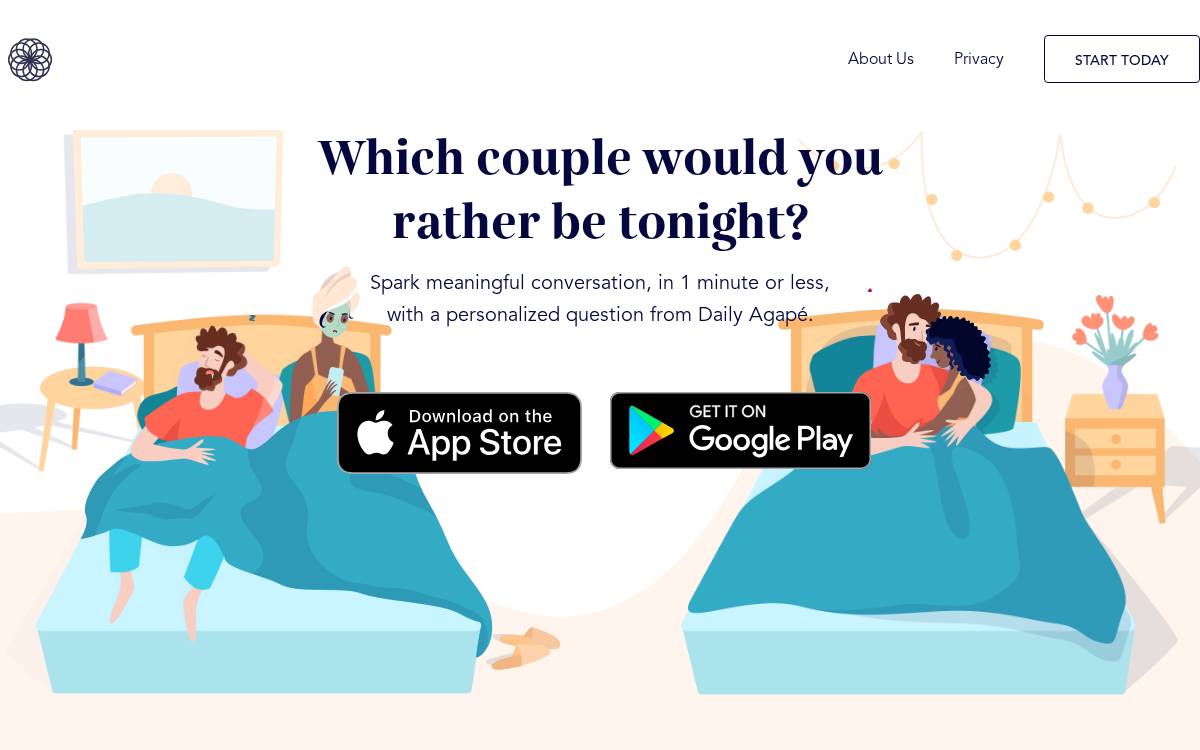Agapé website preview