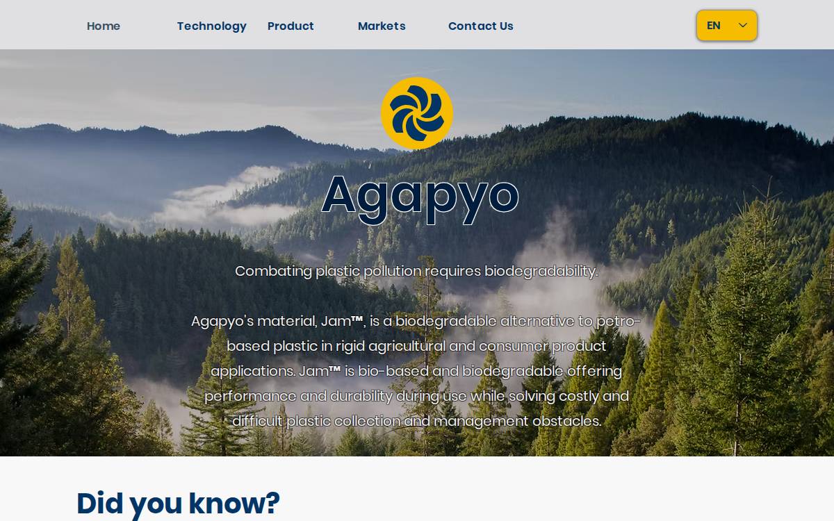 Agapyo website preview