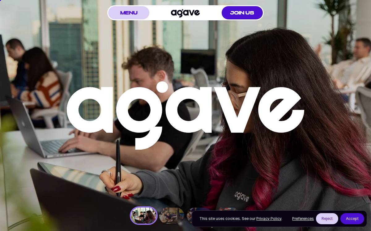 Agave website preview