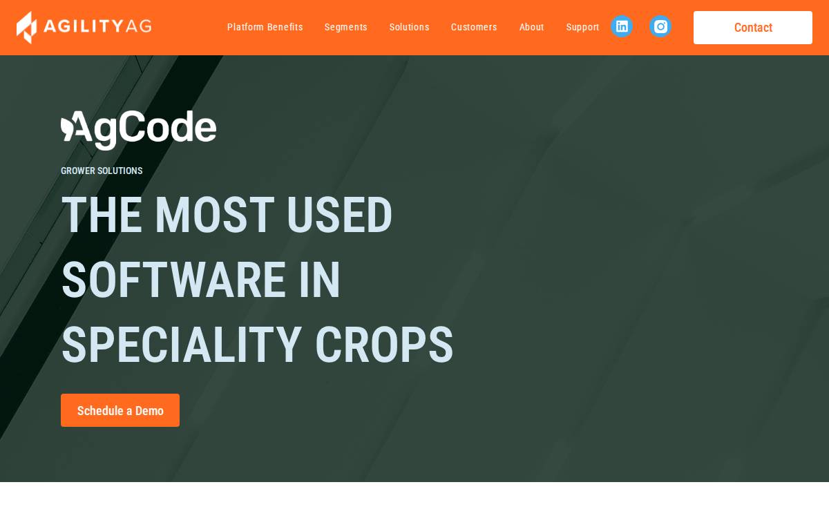 Agcode website preview