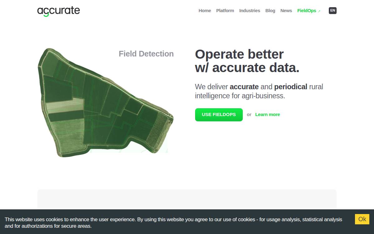 Agcurate website preview