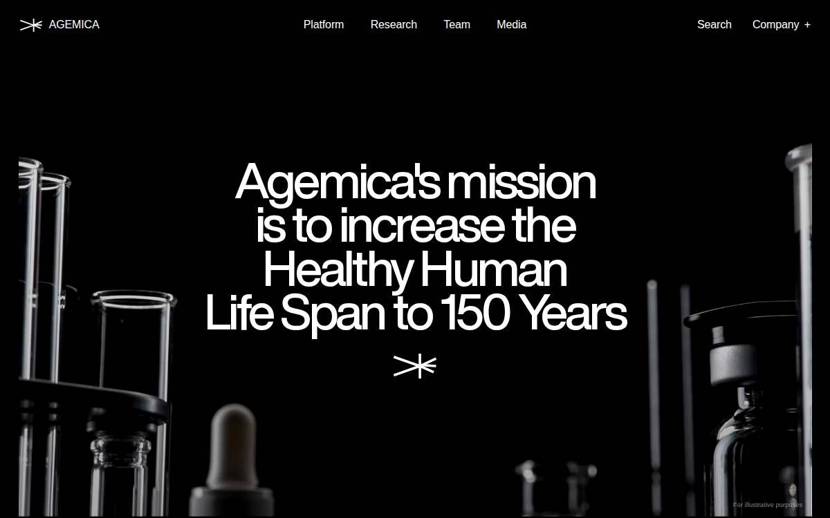 Agemica website preview