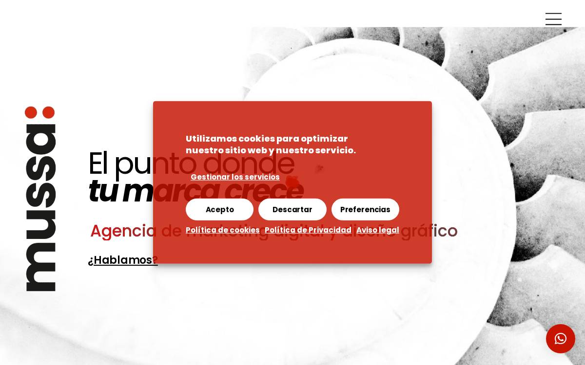 Agencia Mussa Marketing website preview