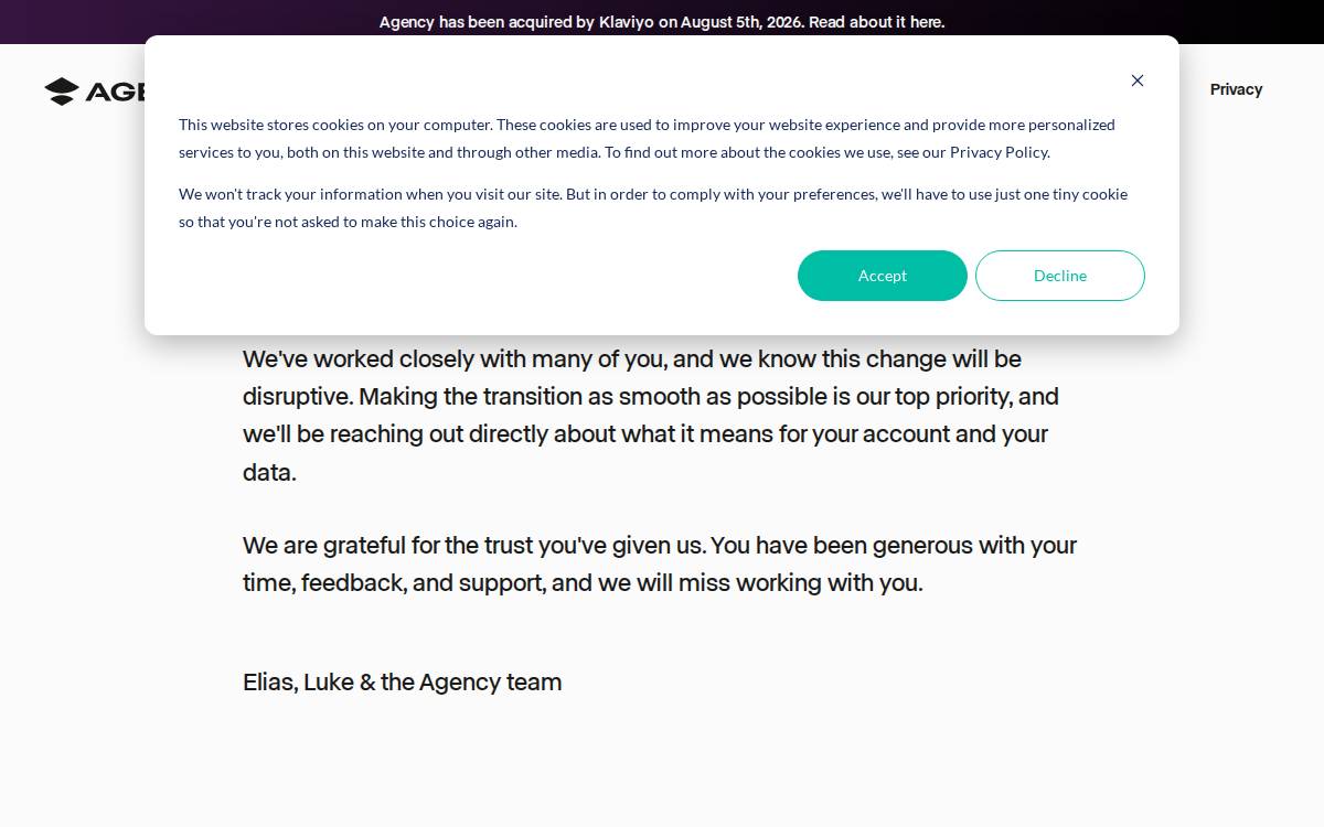 Agency Ai website preview