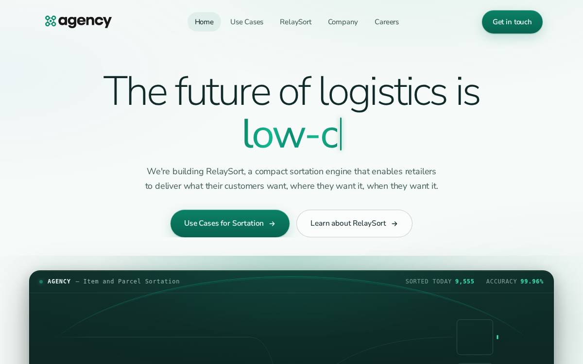 Agency Robotics website preview