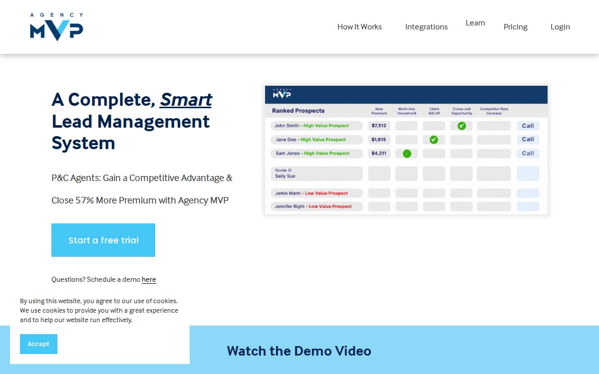 Agency MVP website preview