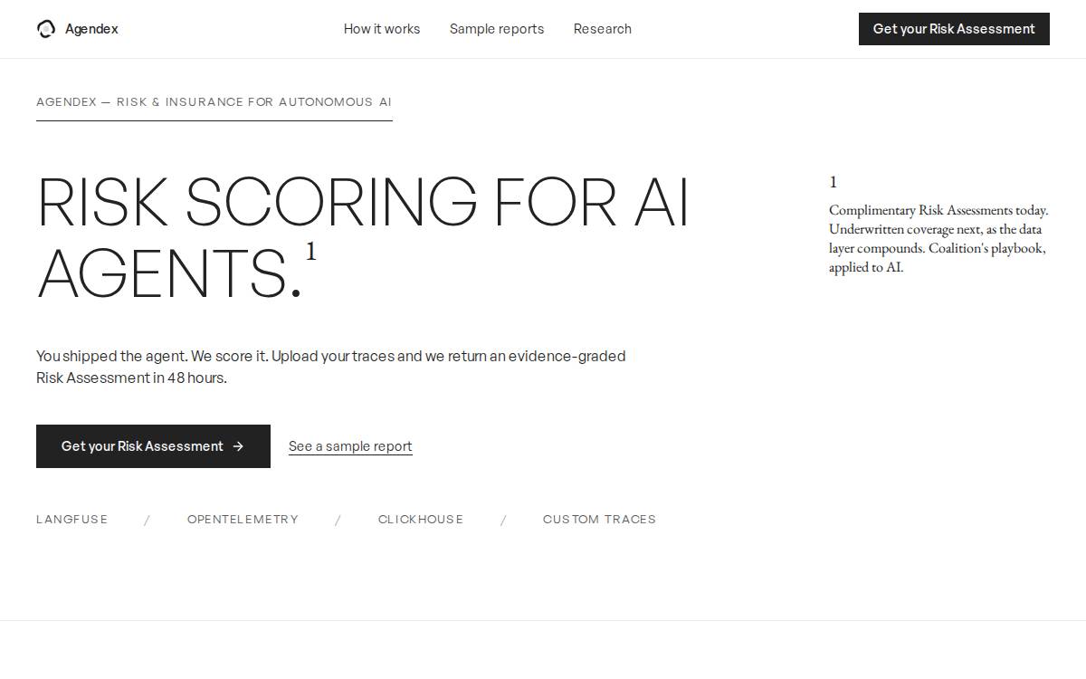 Agendex website preview