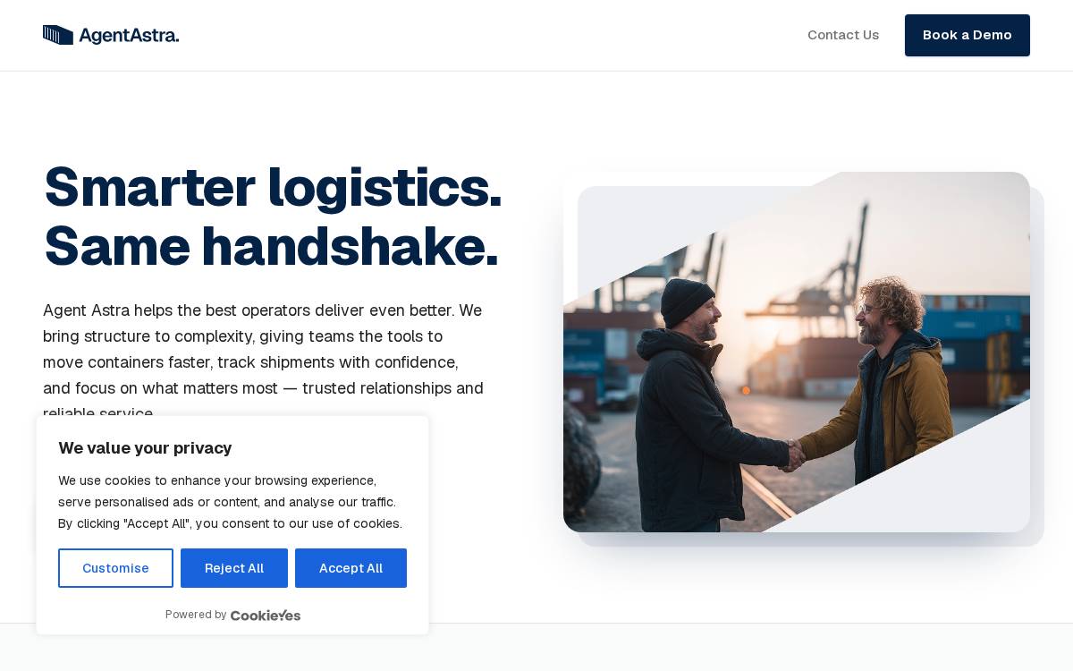 Agent Astra website preview