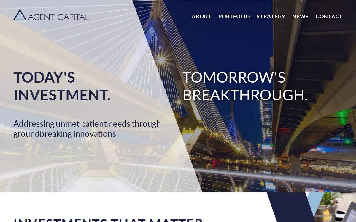 Agent Capital website preview