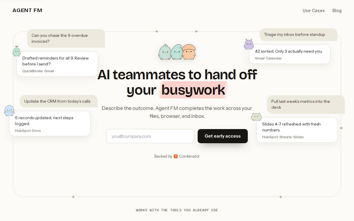 Agent FM website preview