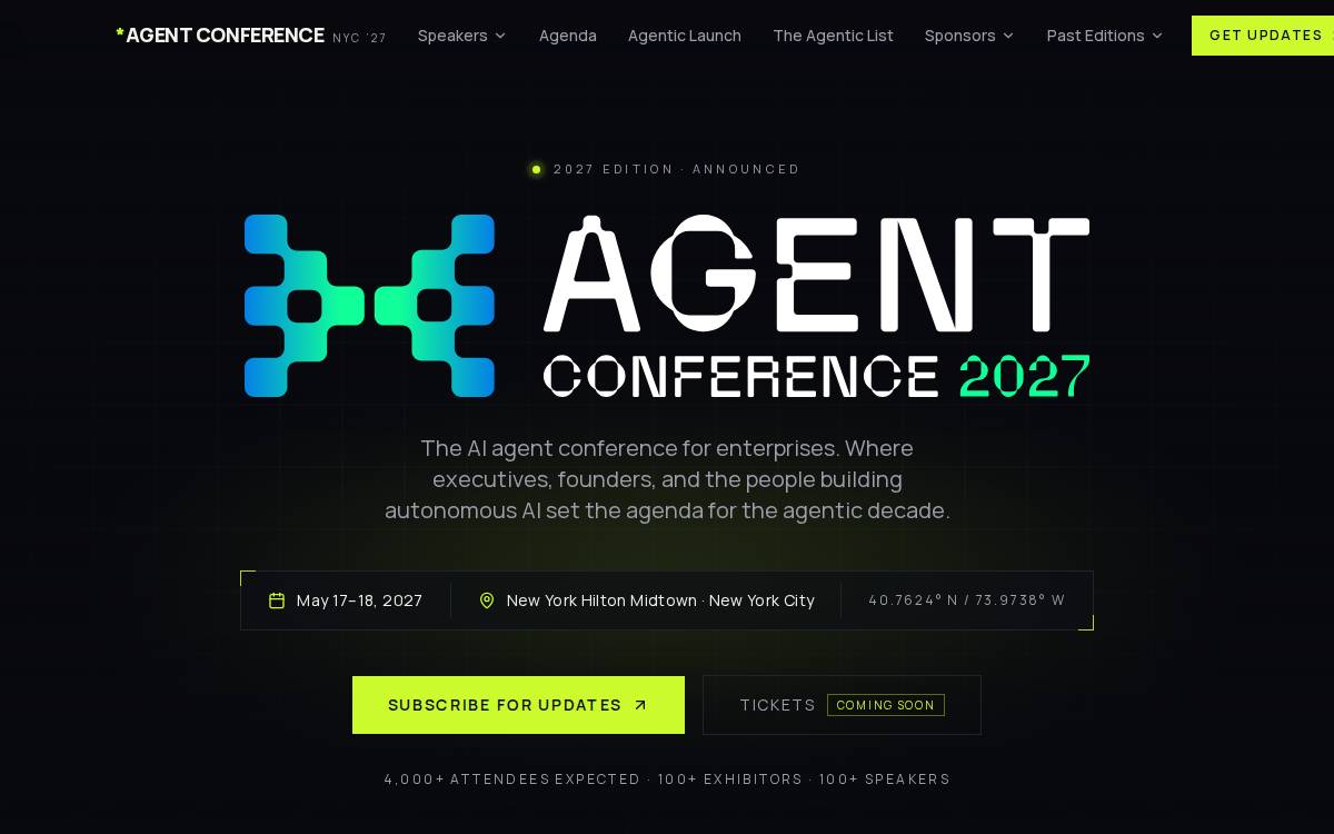 Agentconference website preview