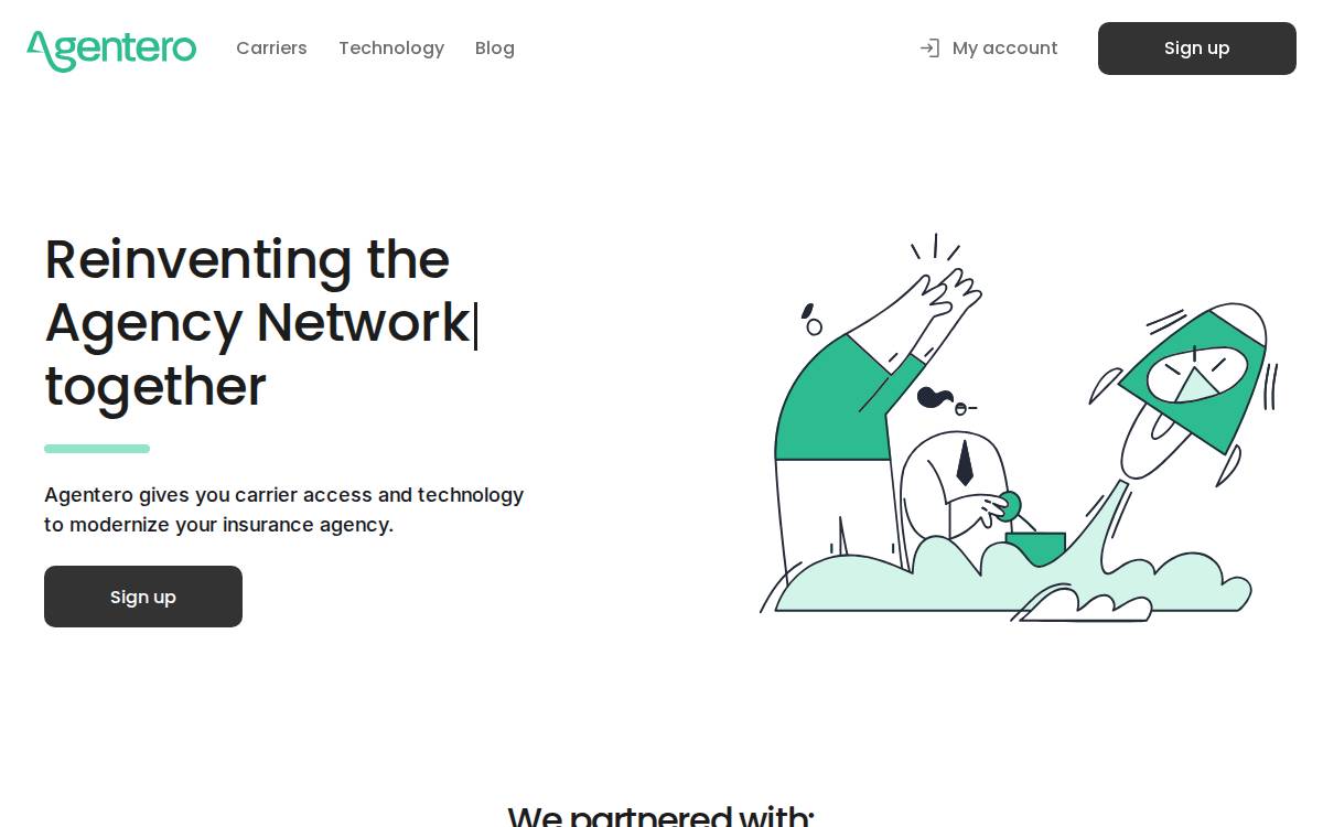 Agentero website preview