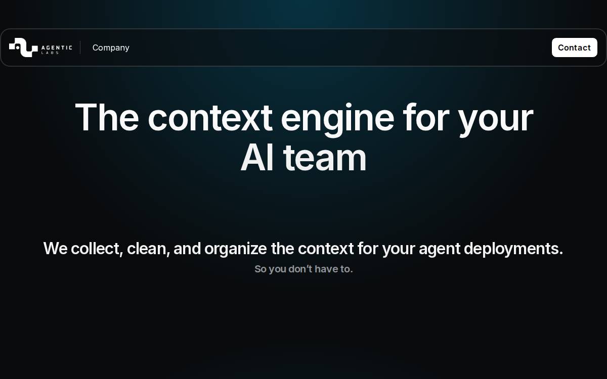 Agentic Labs website preview