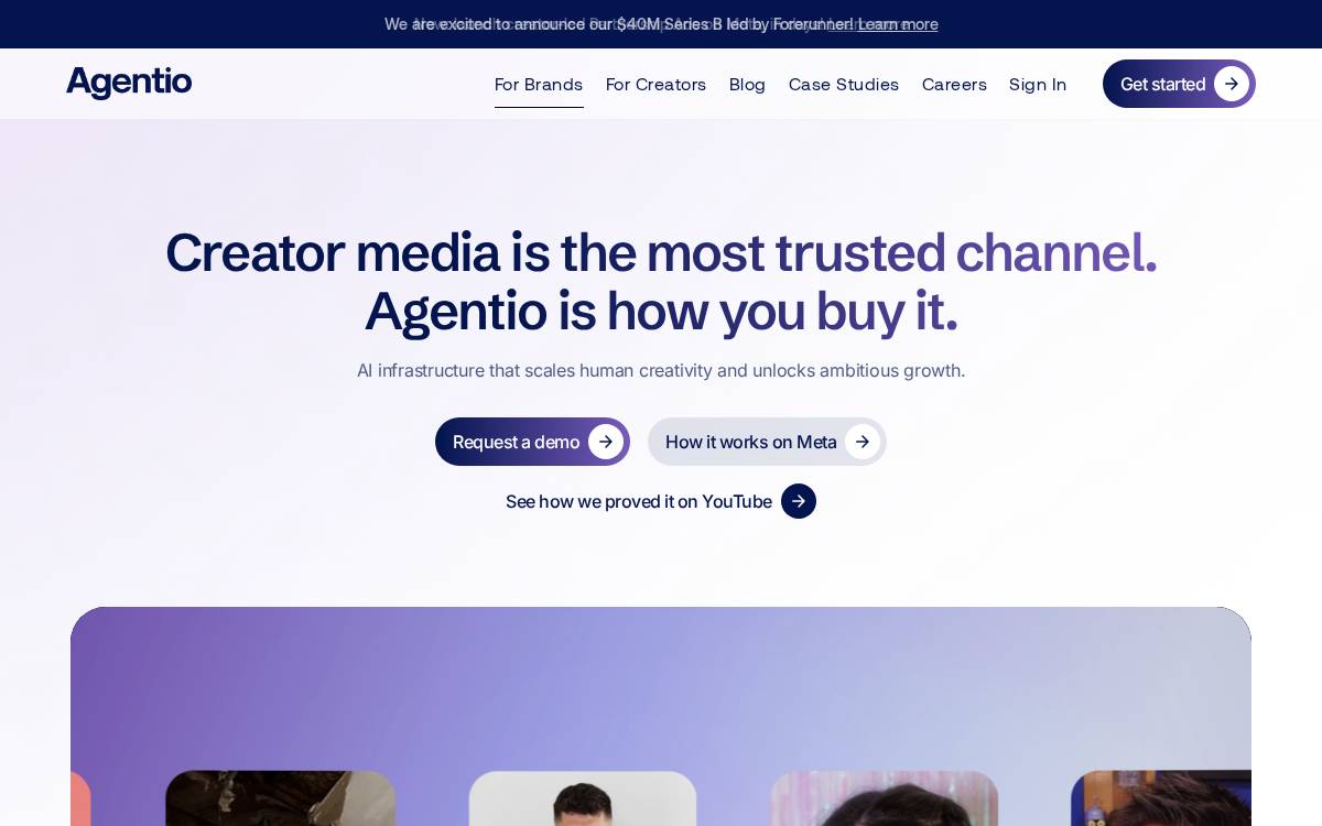 Agentio website preview