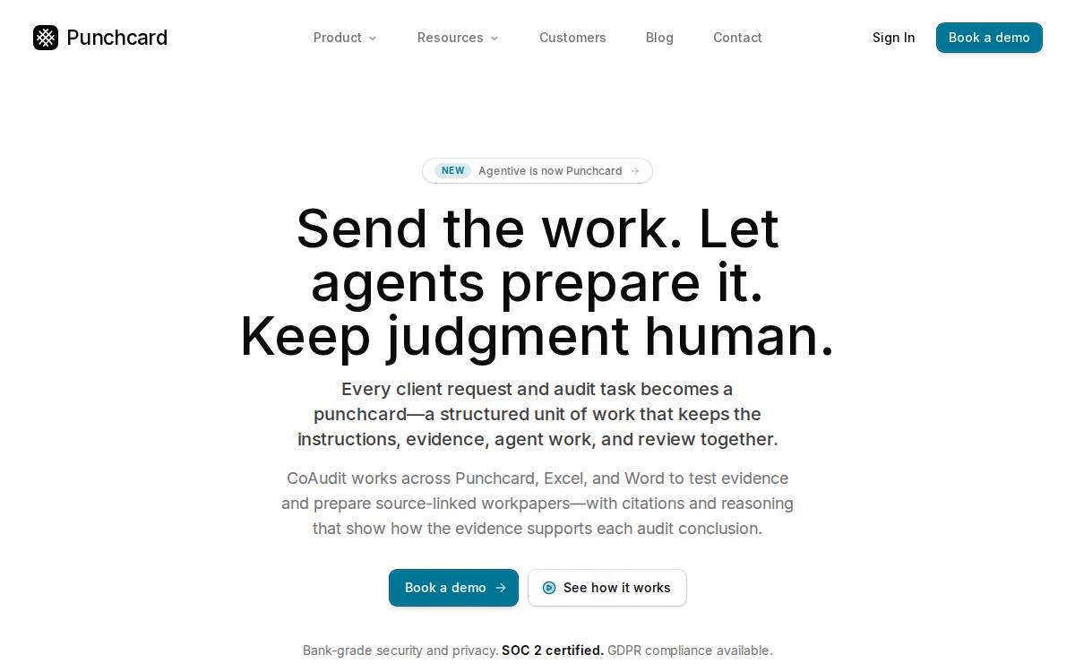 Agentive website preview