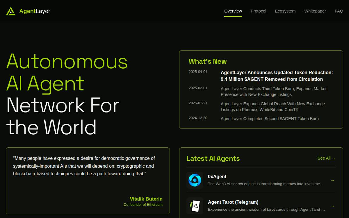AgentLayer website preview