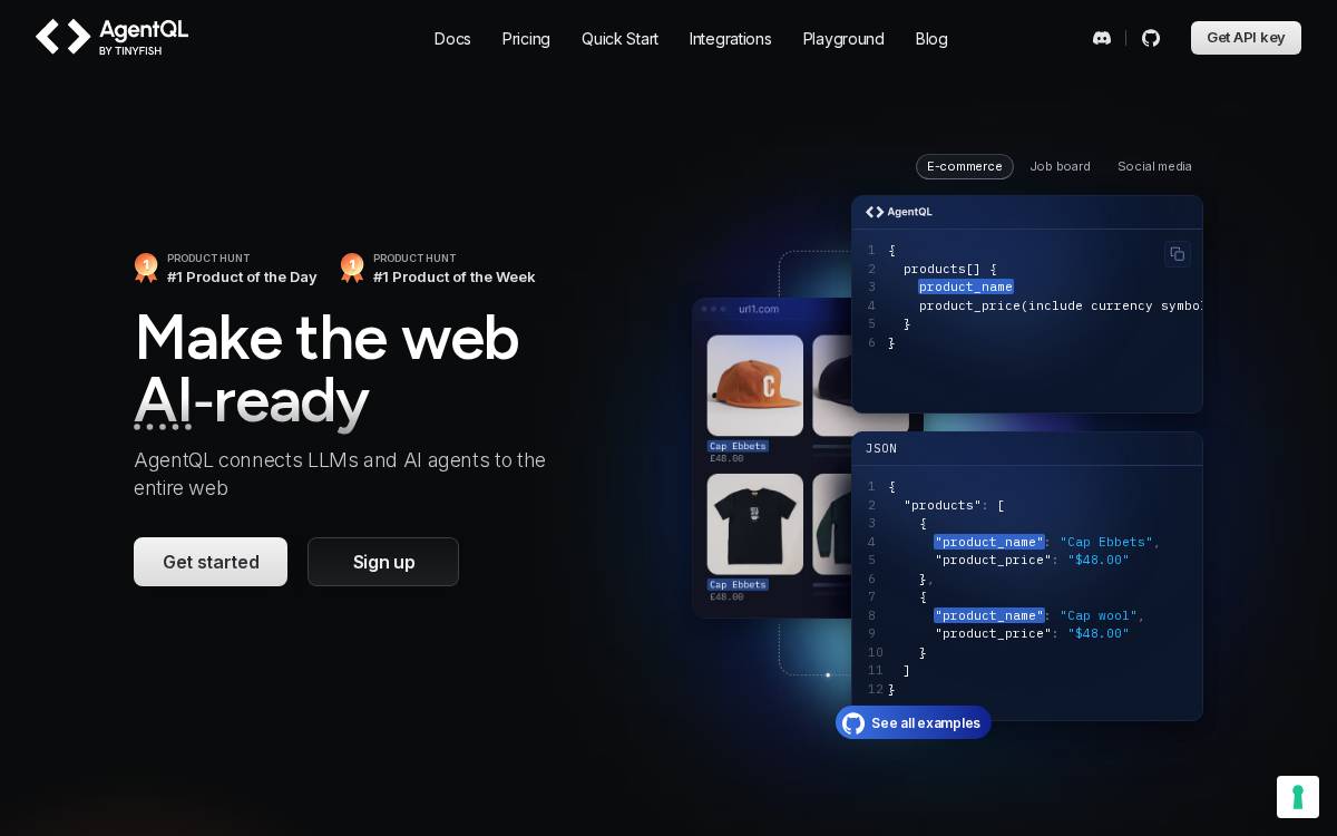 Agentql website preview