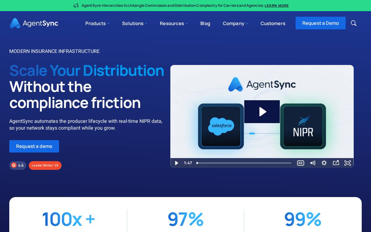 Agentsync website preview
