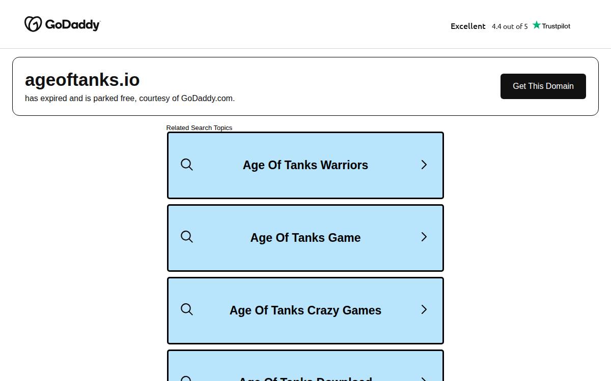 Age Of Tanks website preview