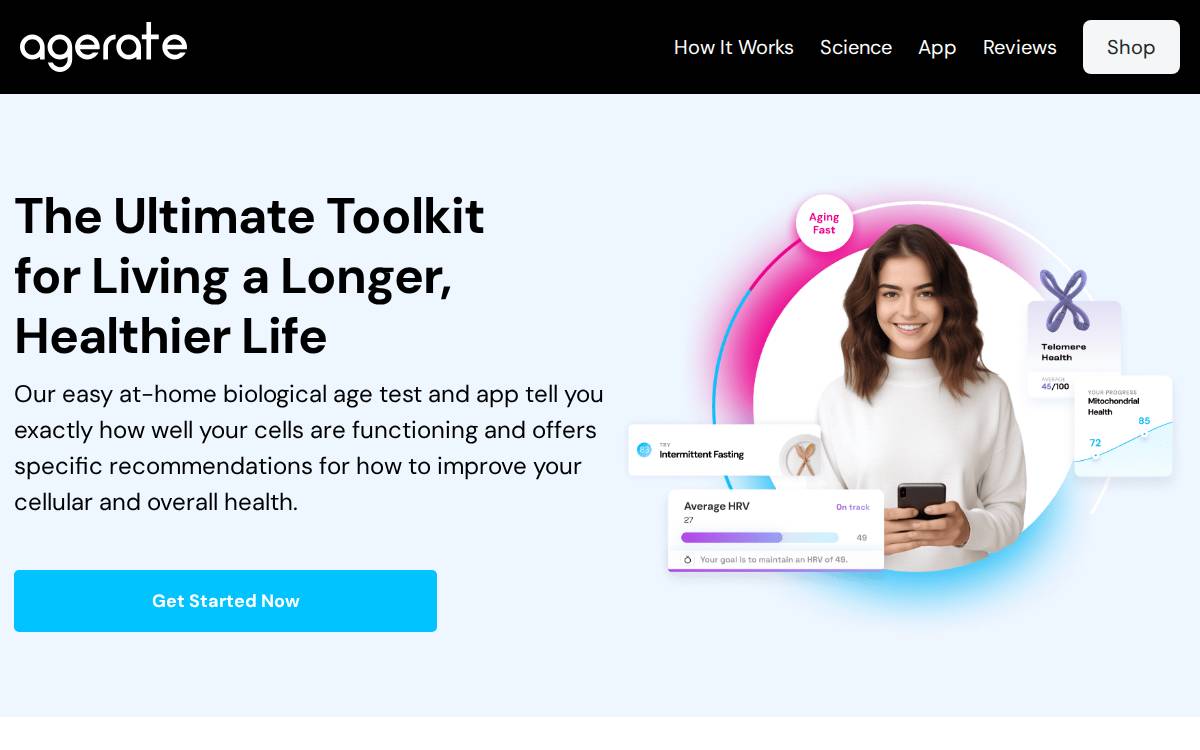 AgeRate Website website preview