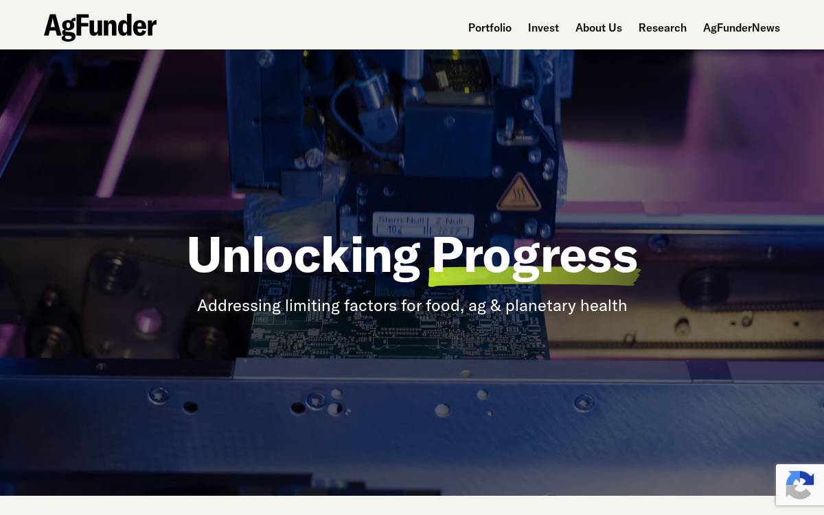 AgFunder website preview