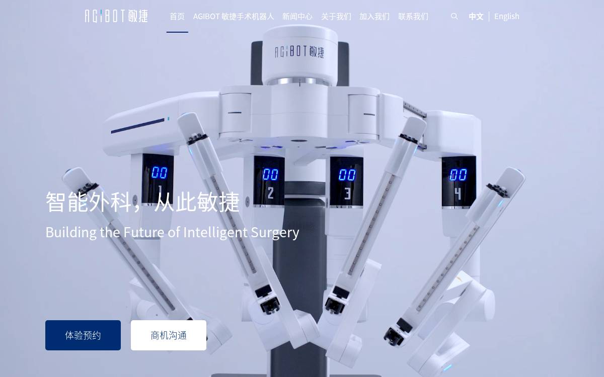 Agibot website preview