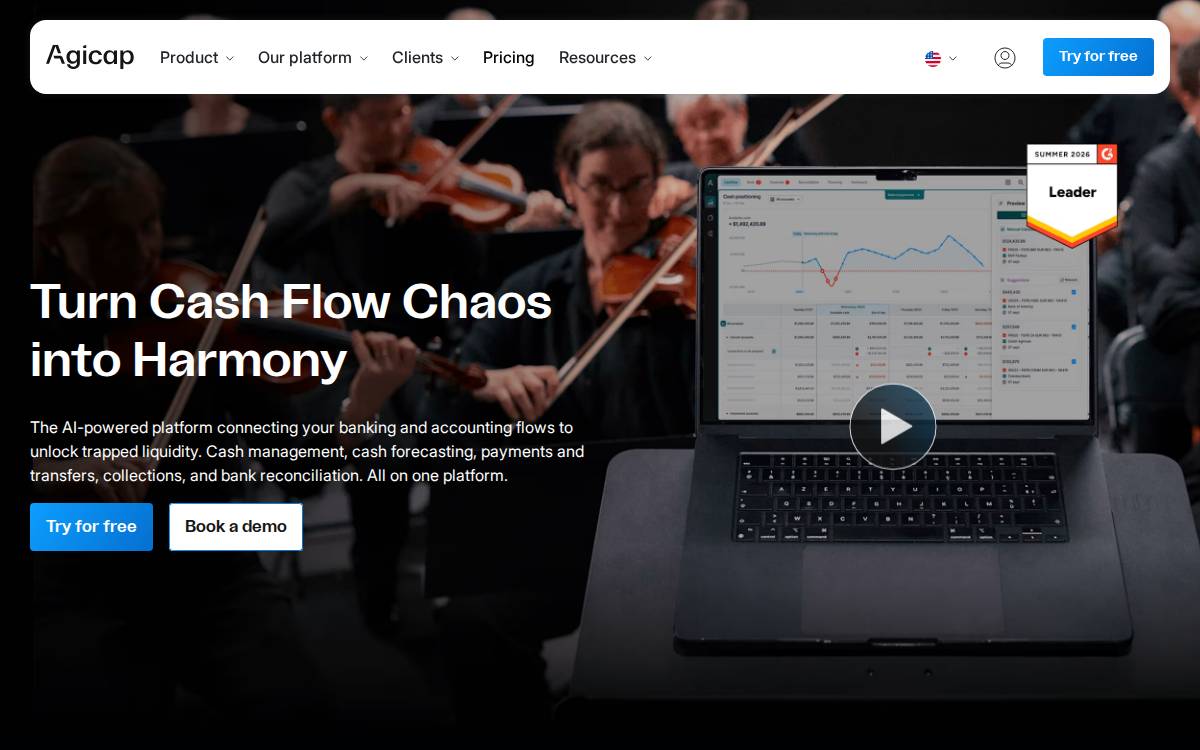 Agicap website preview
