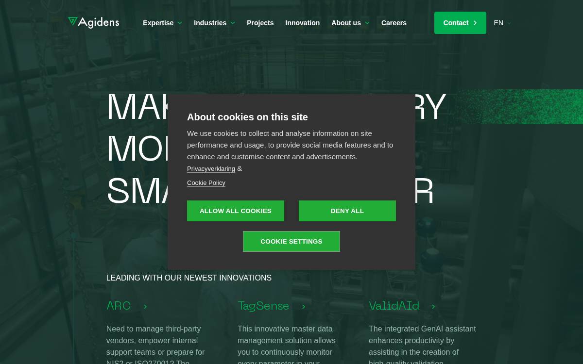 agidens website preview