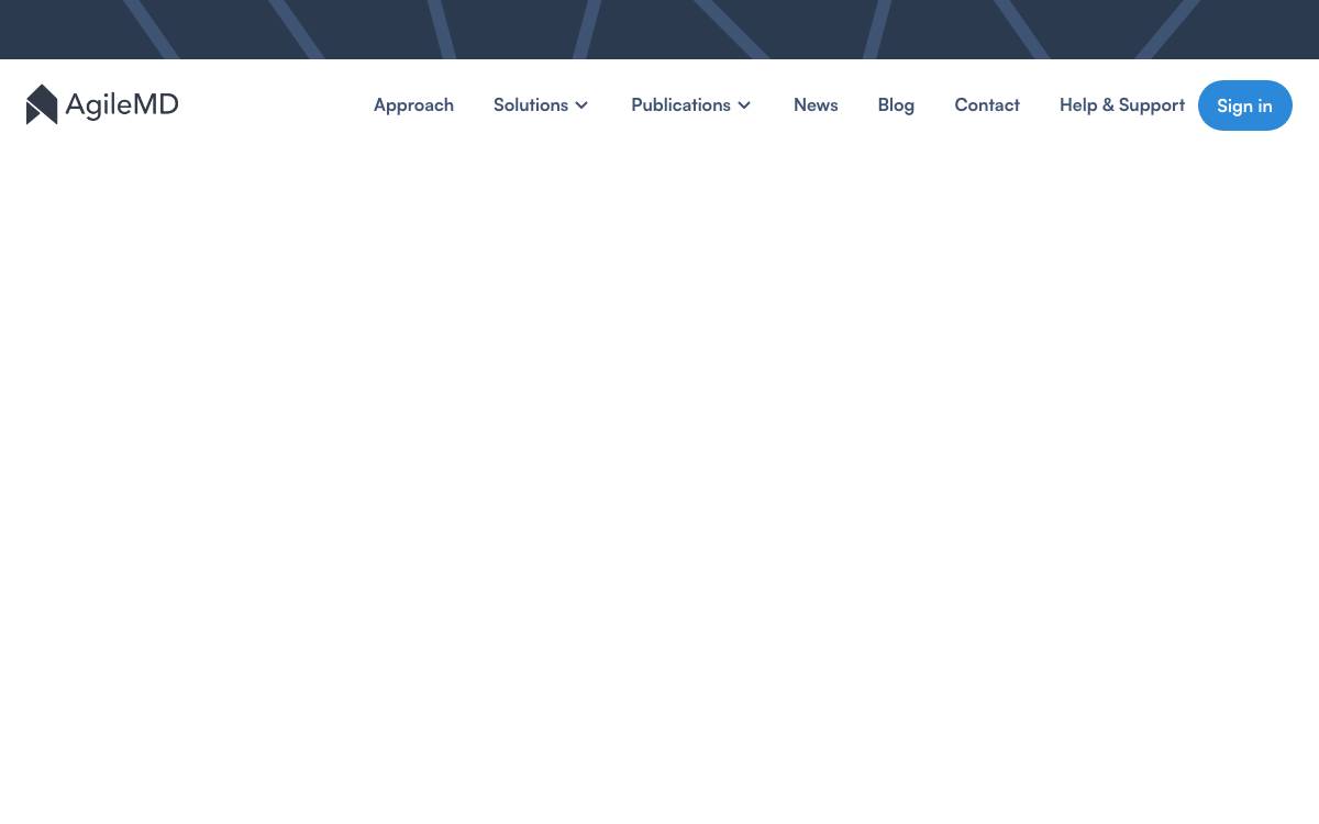 AgileMD website preview