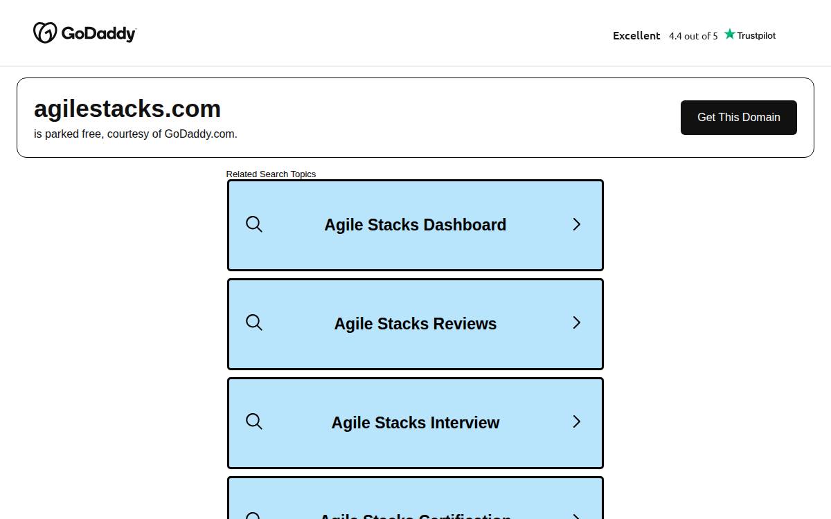 Agile Stacks website preview
