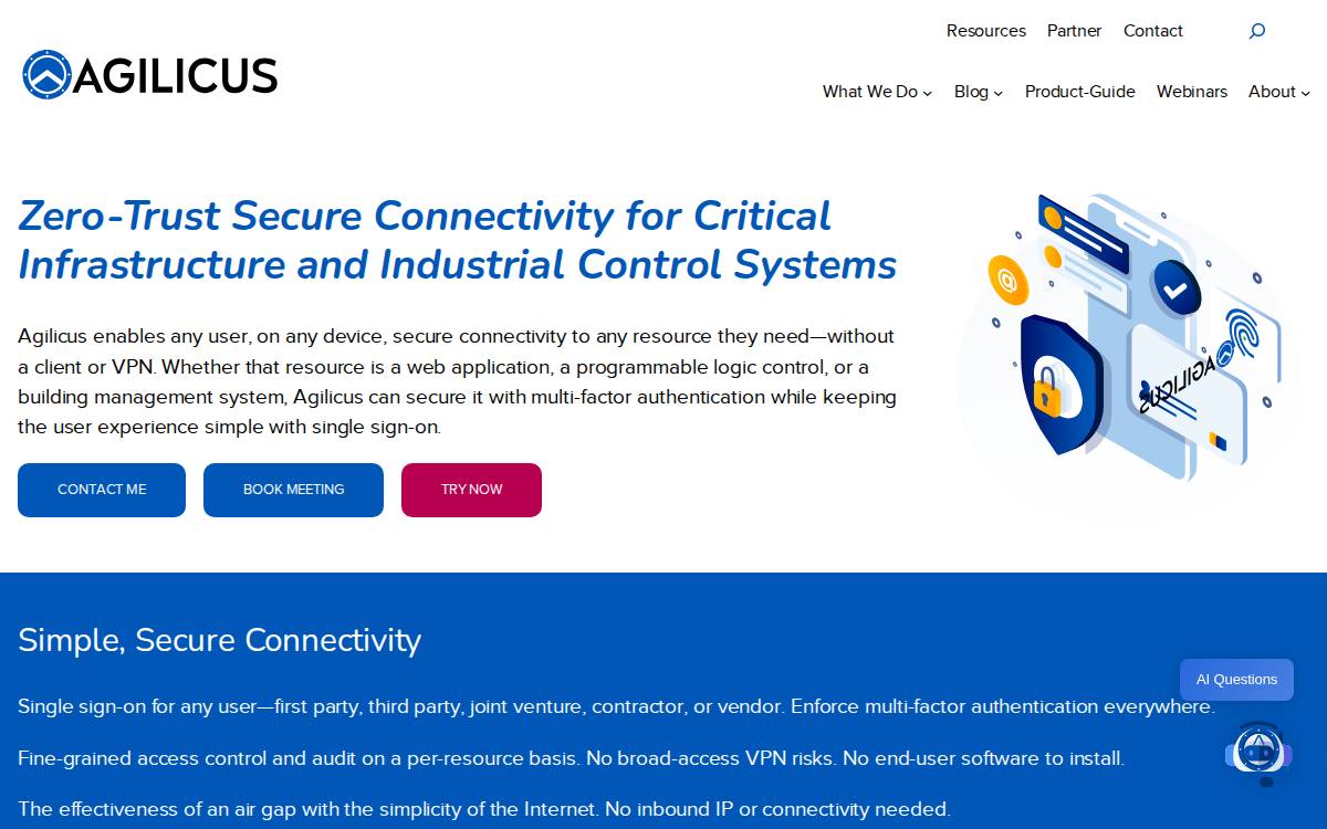 Agilicus Incorporated website preview