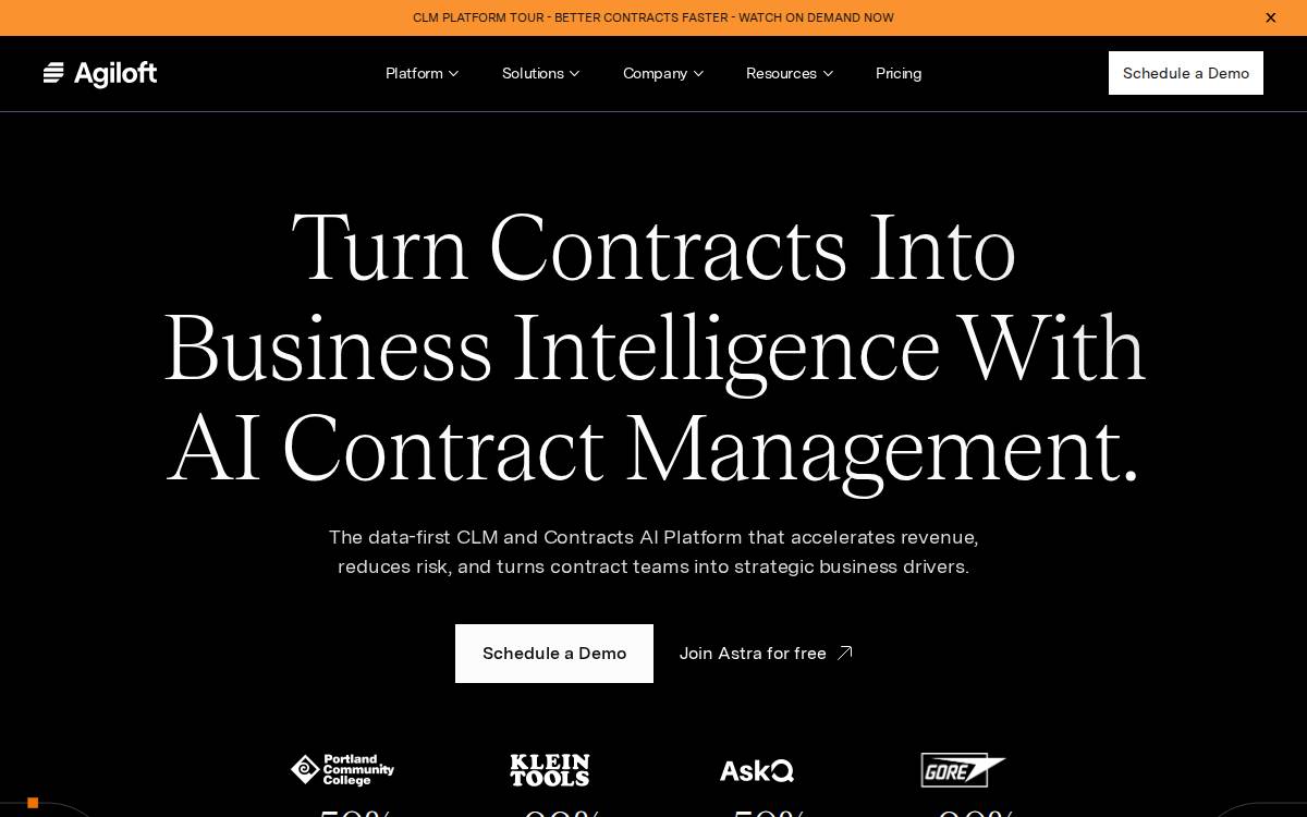 Agiloft website preview