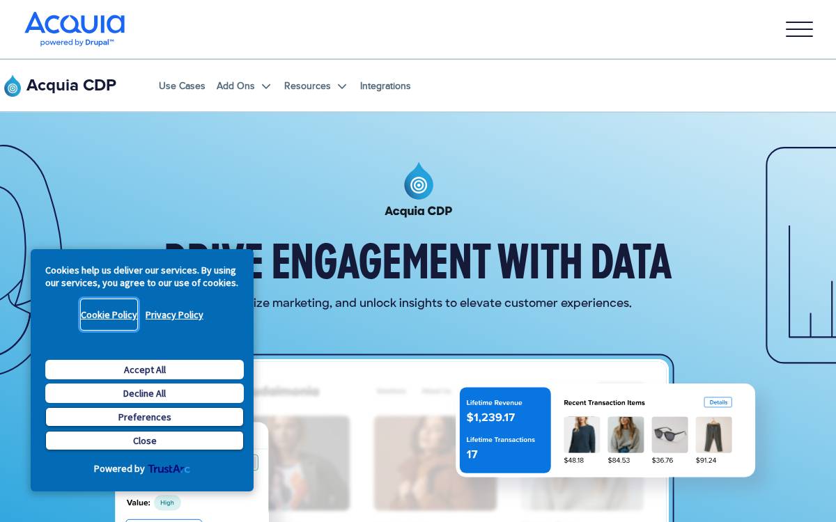 AgilOne website preview