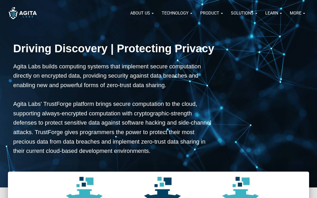 Agita Labs website preview