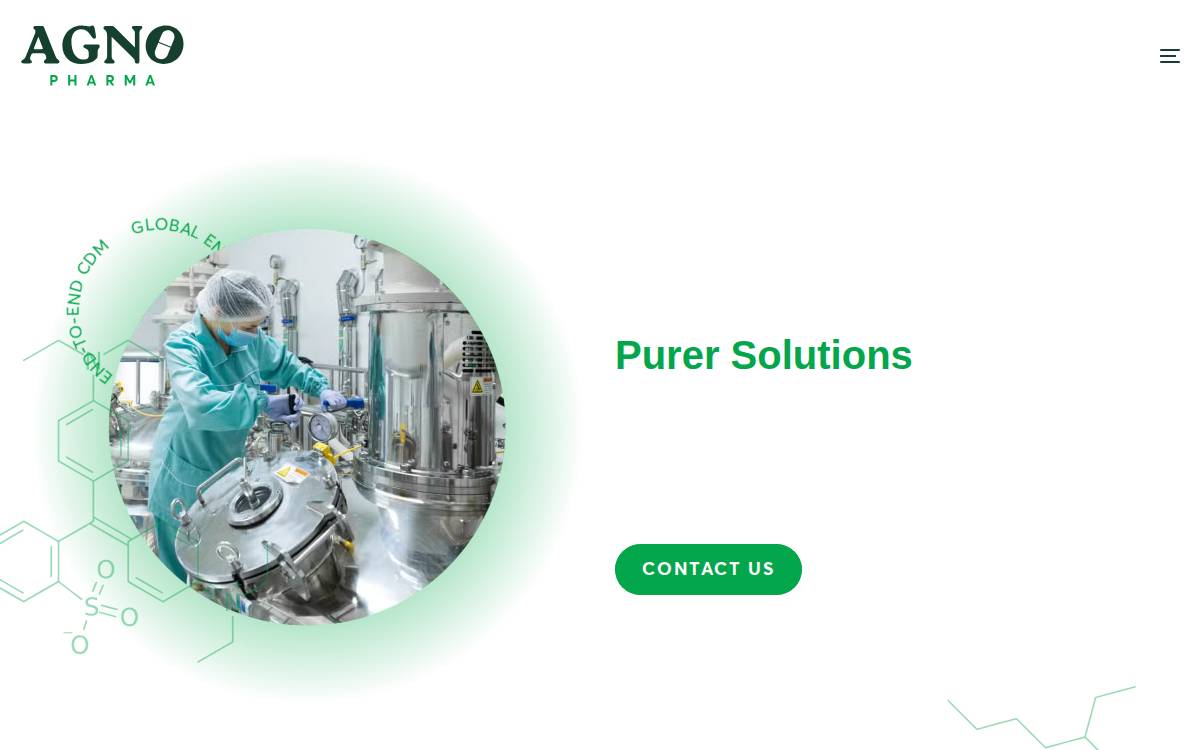 Agno Pharma website preview