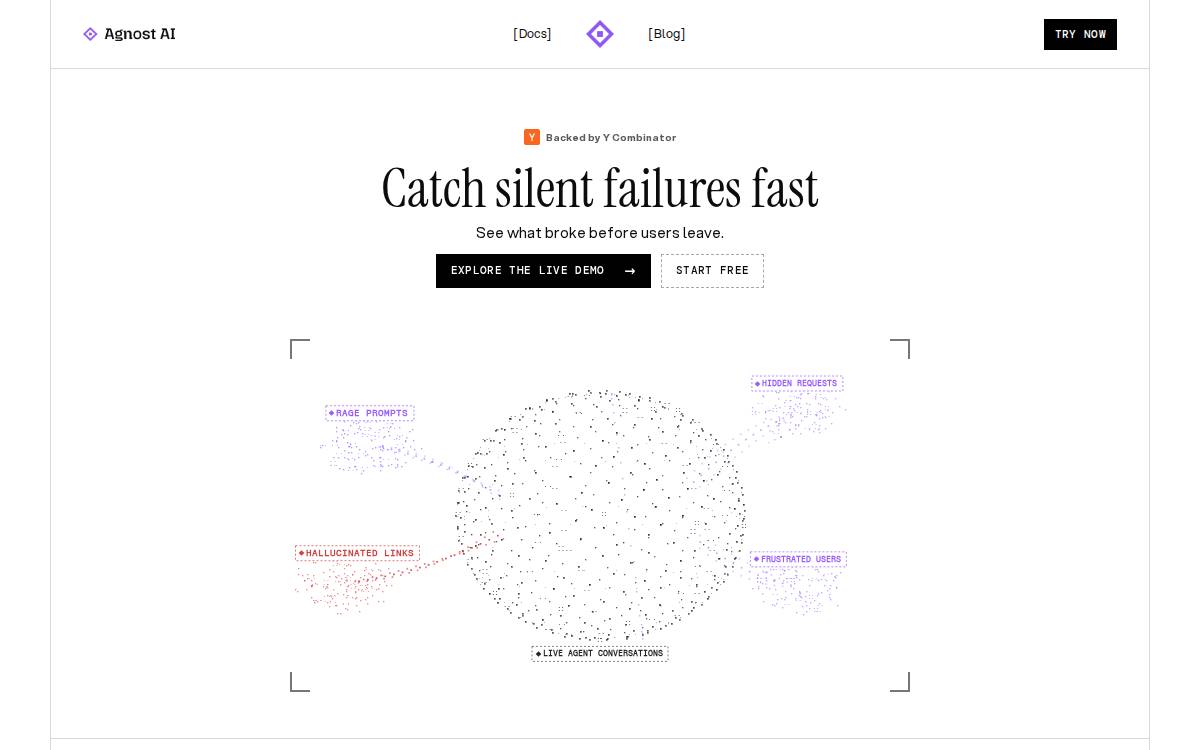 Agnost AI website preview