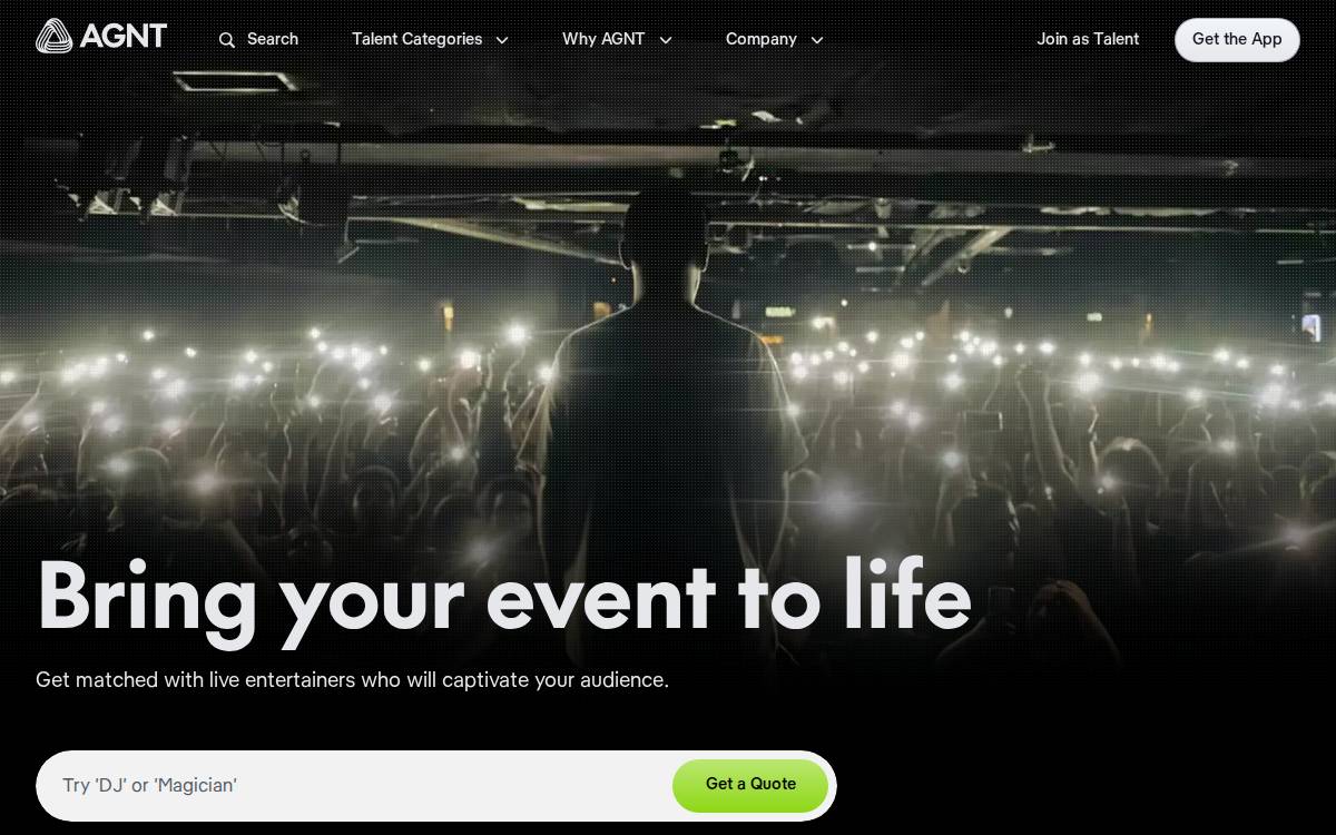 Agnt website preview