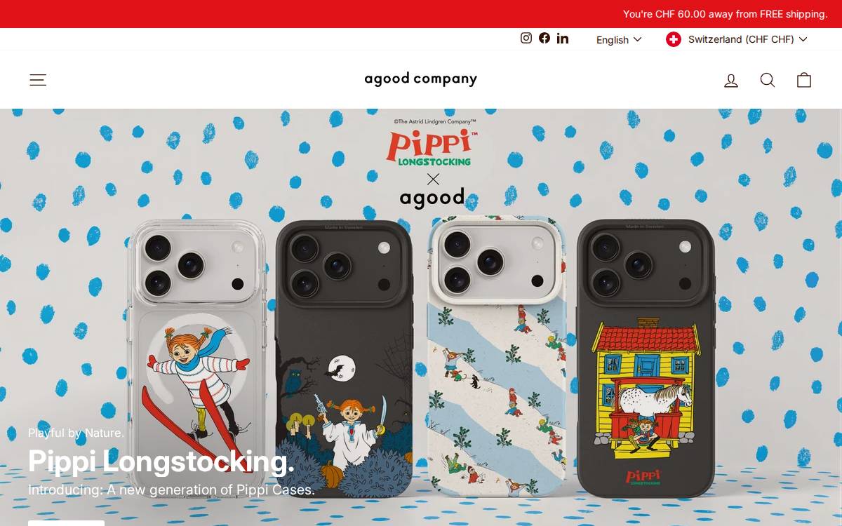 agood company website preview