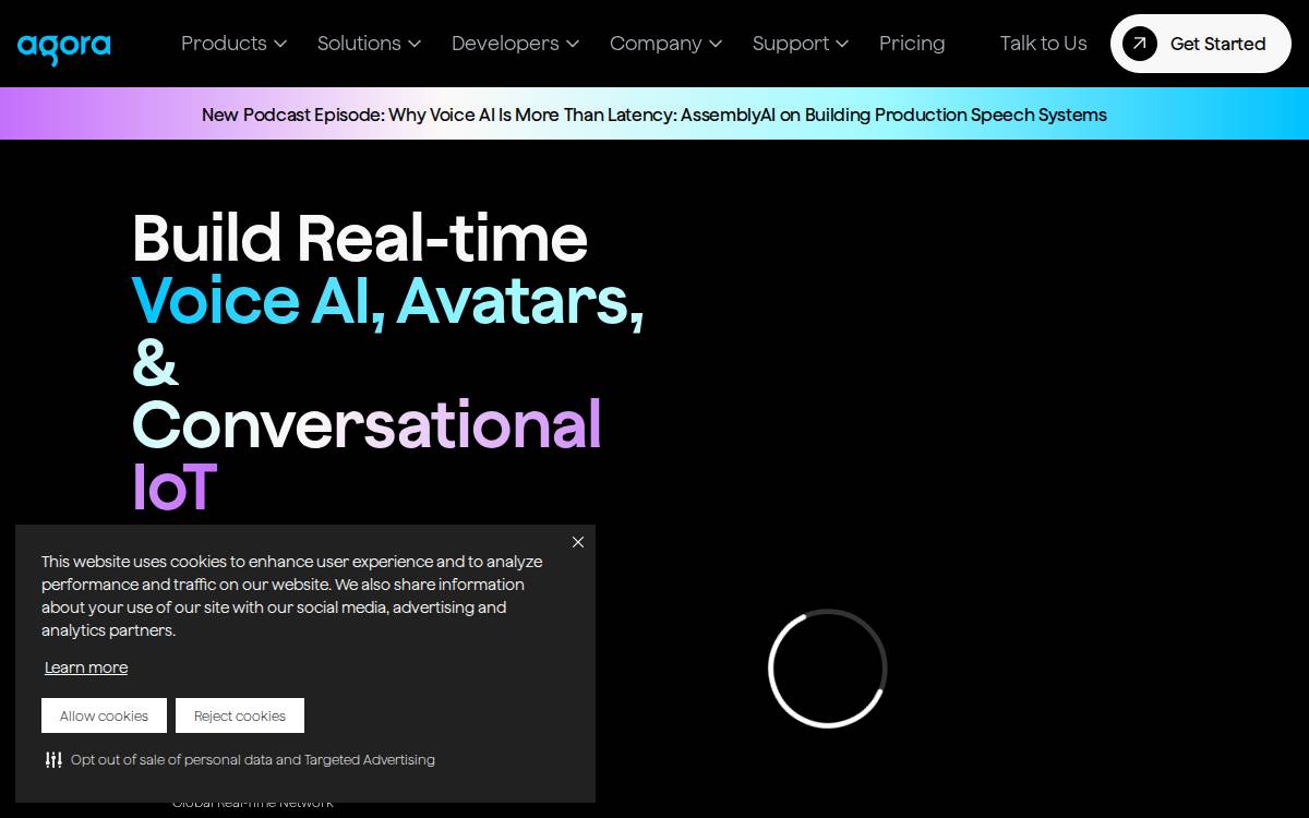 Agora website preview