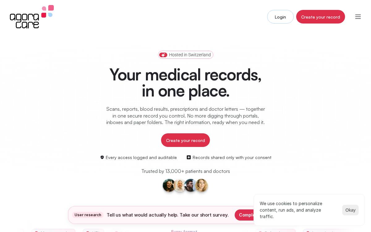 Agora Care website preview