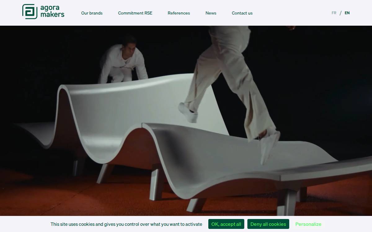 Agora Makers website preview