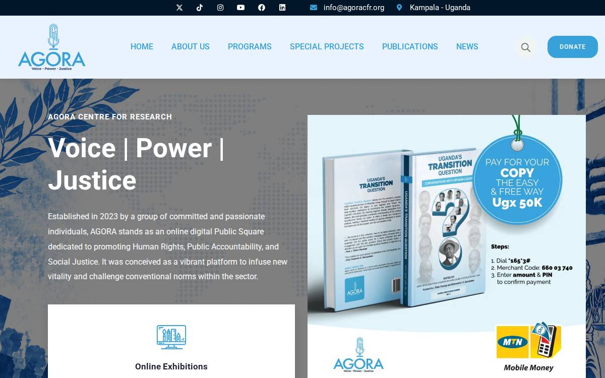 Agoraug website preview